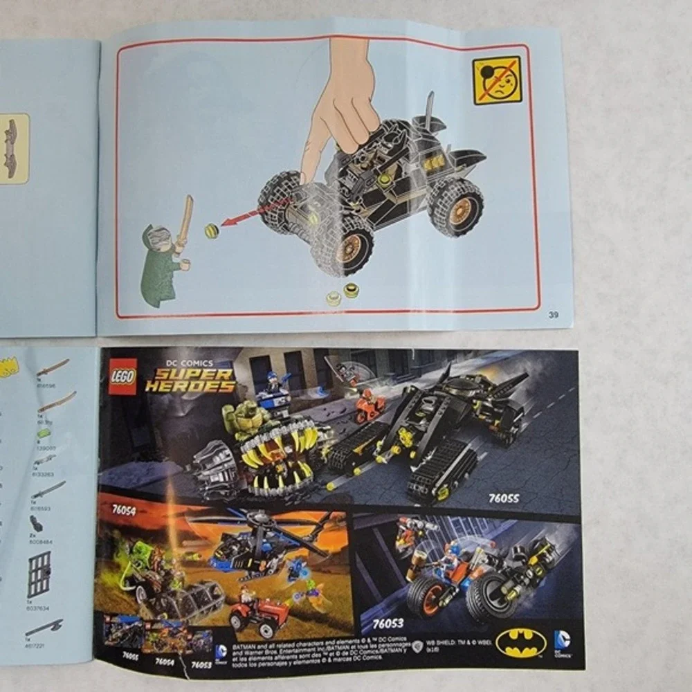 LEGO 76056 Batman Rescue from‎ Ra's al Ghul Instruction Manuals Books 1 & 2